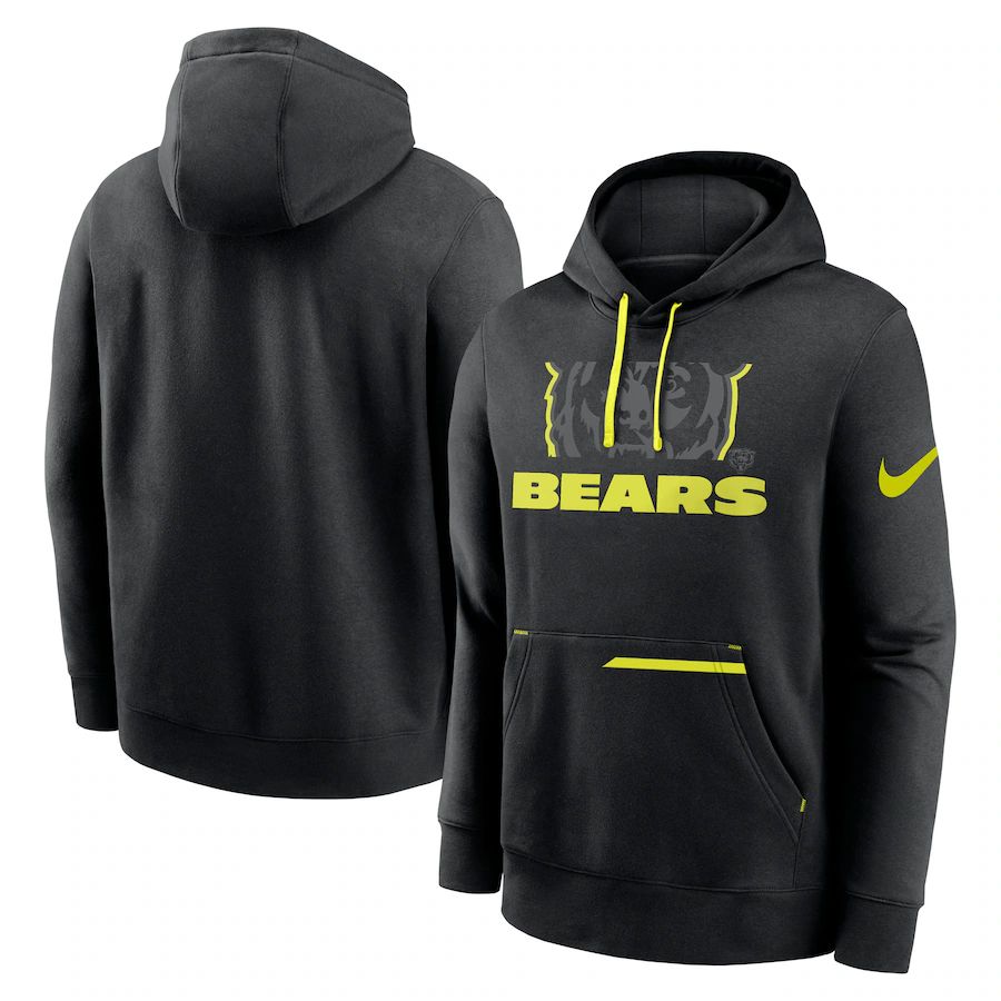 Men 2023 NFL Chicago Bears black Sweatshirt style 1